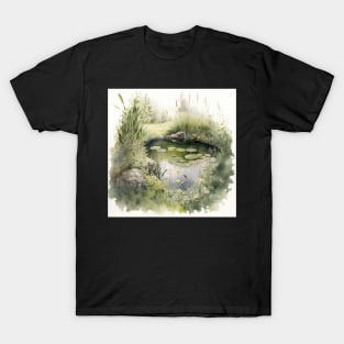 Watercolor Coy Pond T-Shirt